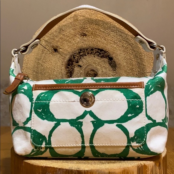 Coach Handbags - *RARE* COACH Green Scribble C Mini Bag